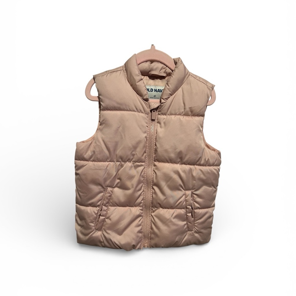 Old Navy toddler girl light pink Puffer Vest
